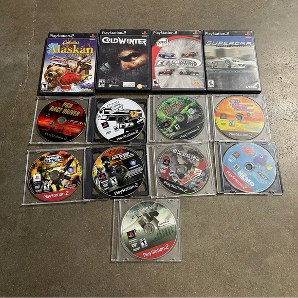 Lot of 13 PS2 Games – GTA, Metal Gear, Cabela’s, Ace Combat, Cold Winter + More - Picture 1 of 6